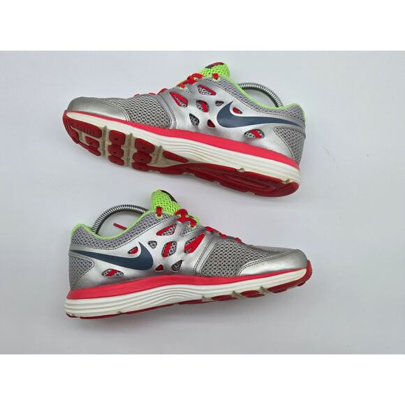 Nike Dual Fusionlite Running Athletic Womens Shoes Grey Green Pink Size 8 - Picture 4 of 7